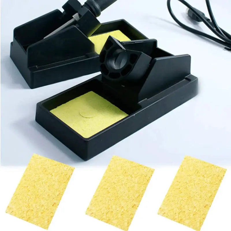 Yellow Cleaning Sponge For Soldering Iron Tips High Temperature Resistant Pack Of 5 Or 10