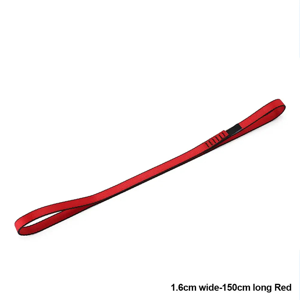 Simples Market 1pc red climbing sling runner, 1.6 cm wide by 150 cm long rock climbing webbing strap.