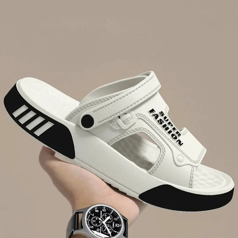 Men EVA Slides Platform Sandals Soft Sole Beach Shoes Indoor Outdoor Casual Home Slippers