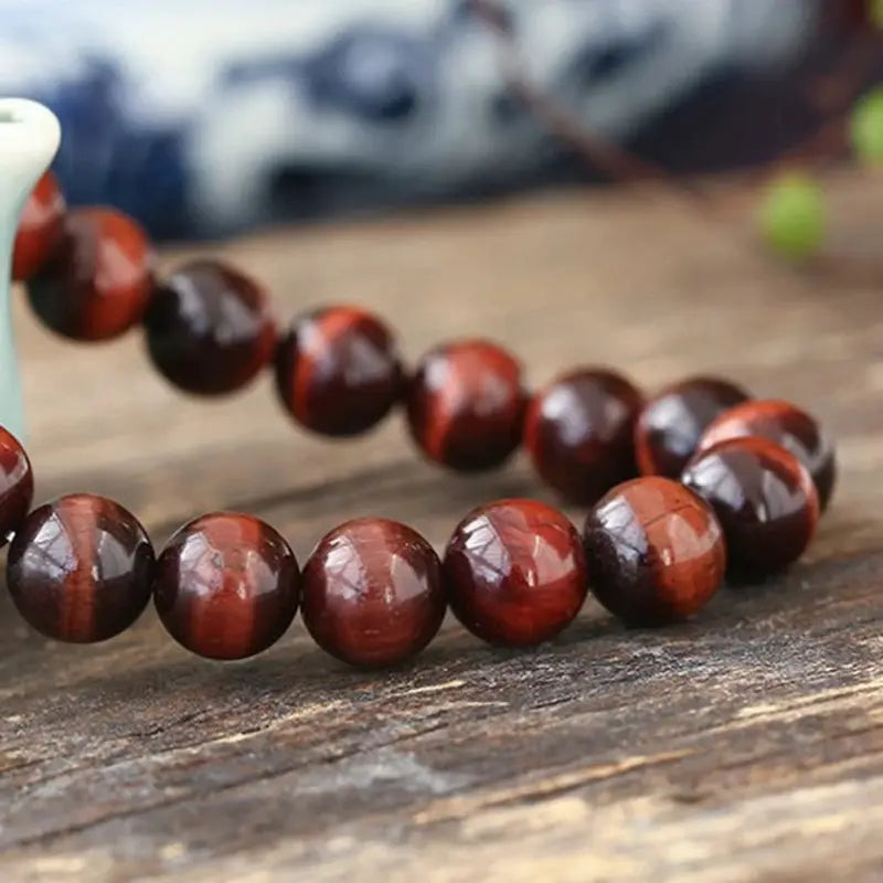 Obsidian Bracelet For Men And Women Unisex Couple Personalized Beads Tiger Eye Volcanic Stone Elastic Bracelet