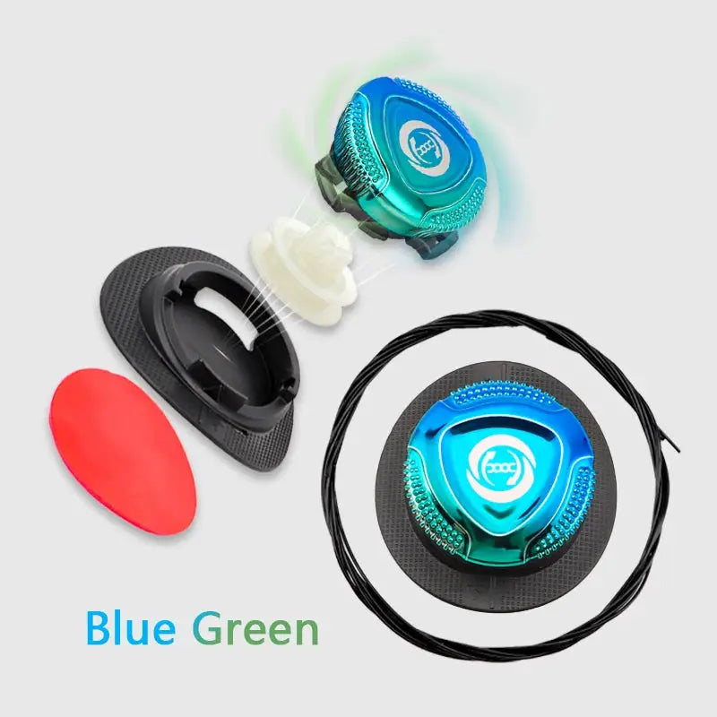 Simples Market auto shoelace system for sneakers; blue-green no-tie laces, pair