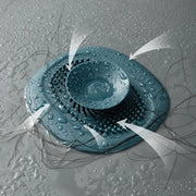 2Pcs Simples Market silicone hair catcher stopper for shower drain, teal drain filter with anti-clogging design
