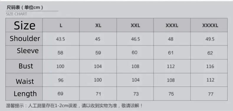 Men's plaid shirt size chart by Simples Market showing shoulder, sleeve, bust, waist and length