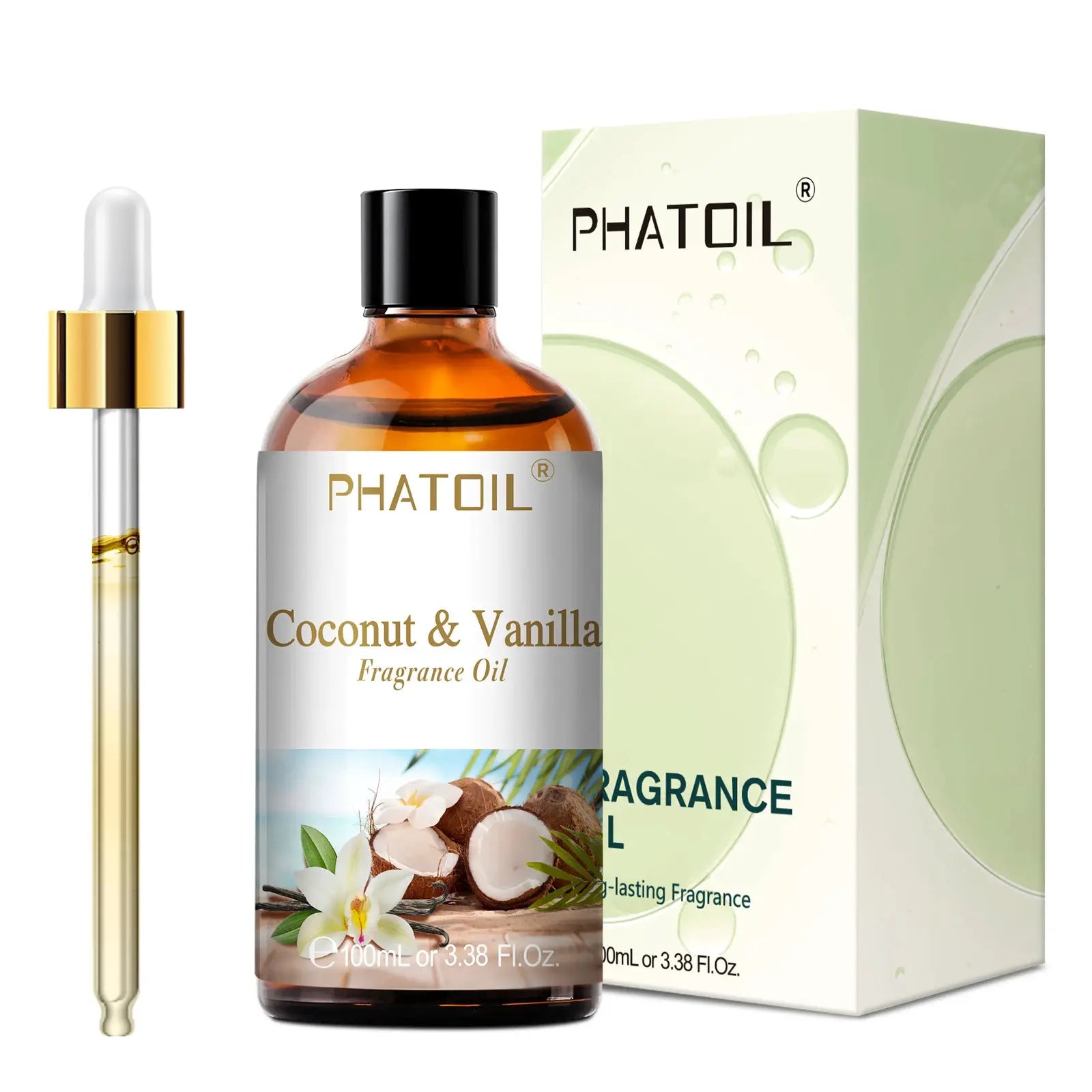 PHATOIL 100ml Aromatherapy Fragrance Oil Coconut Vanilla Strawberry Cherry Lemon For Diffuser Candle Making 1 2 3 Pack