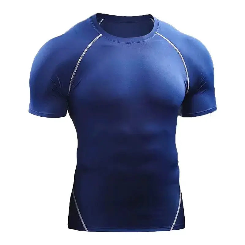 Mens Quick Dry Short Sleeve Running T Shirt for Outdoor Sports Training Yoga Tight Fit Pro
