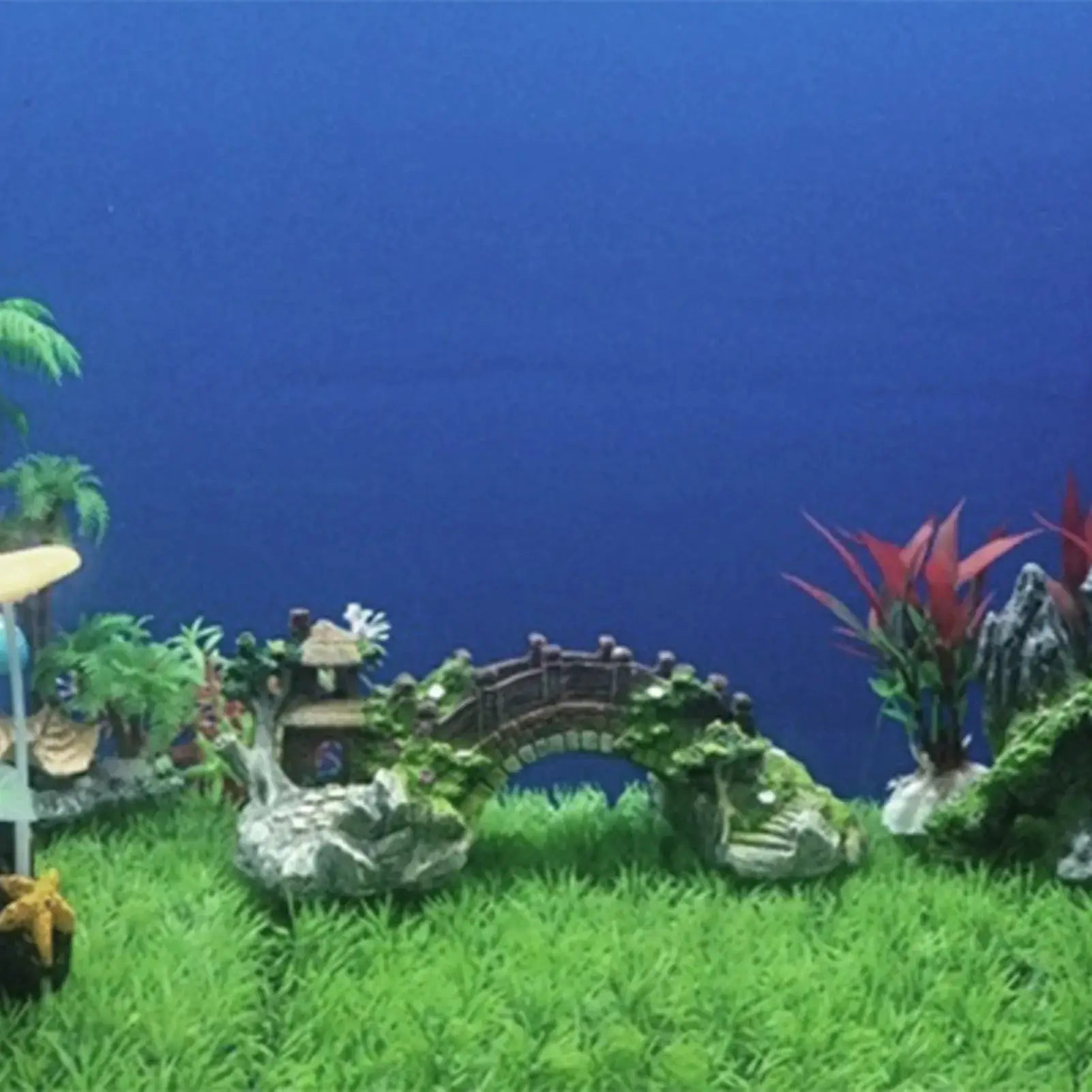 Artificial Bridge Resin Landscape Decoration for Fish Tank Aquarium Ornament and Cave Habitat