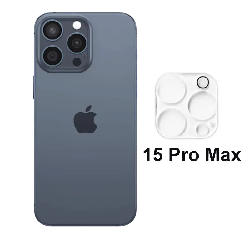 4-pack camera lens protectors for iPhone 15 Pro Max, tempered glass by Simples Market