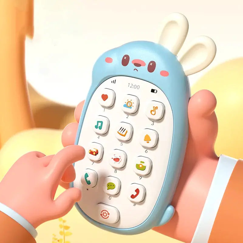 Childrens Rabbit Toy Mobile Phone For Babies 0-36 Months Chewable Puzzle Multifunctional Music Toy
