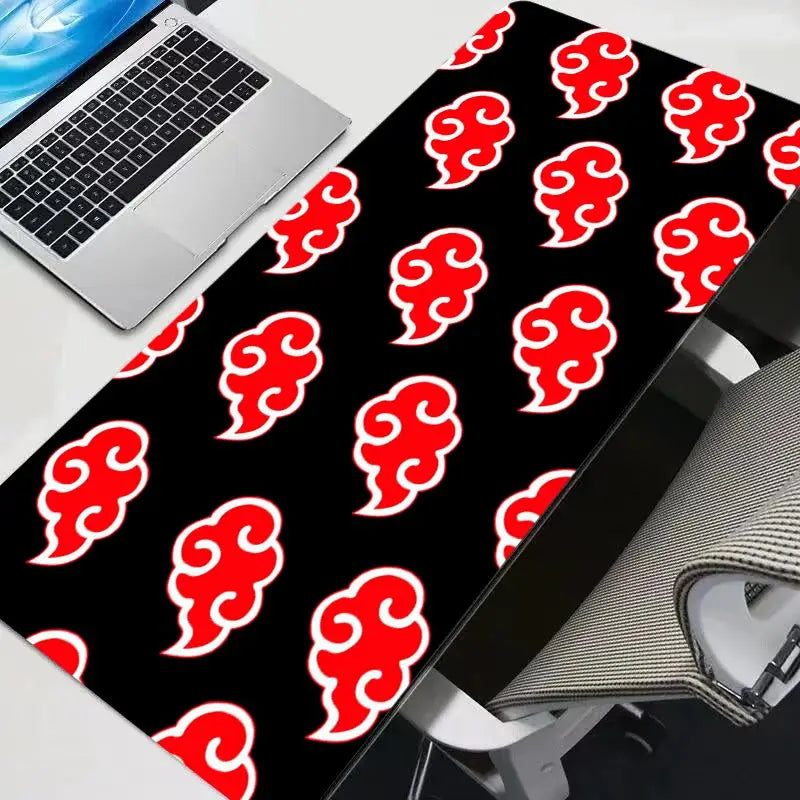 Akatsuki Naruto Mouse Pad Desk Mat for Gaming with Premium Rubber Base Large Keyboard and Mouse Pad