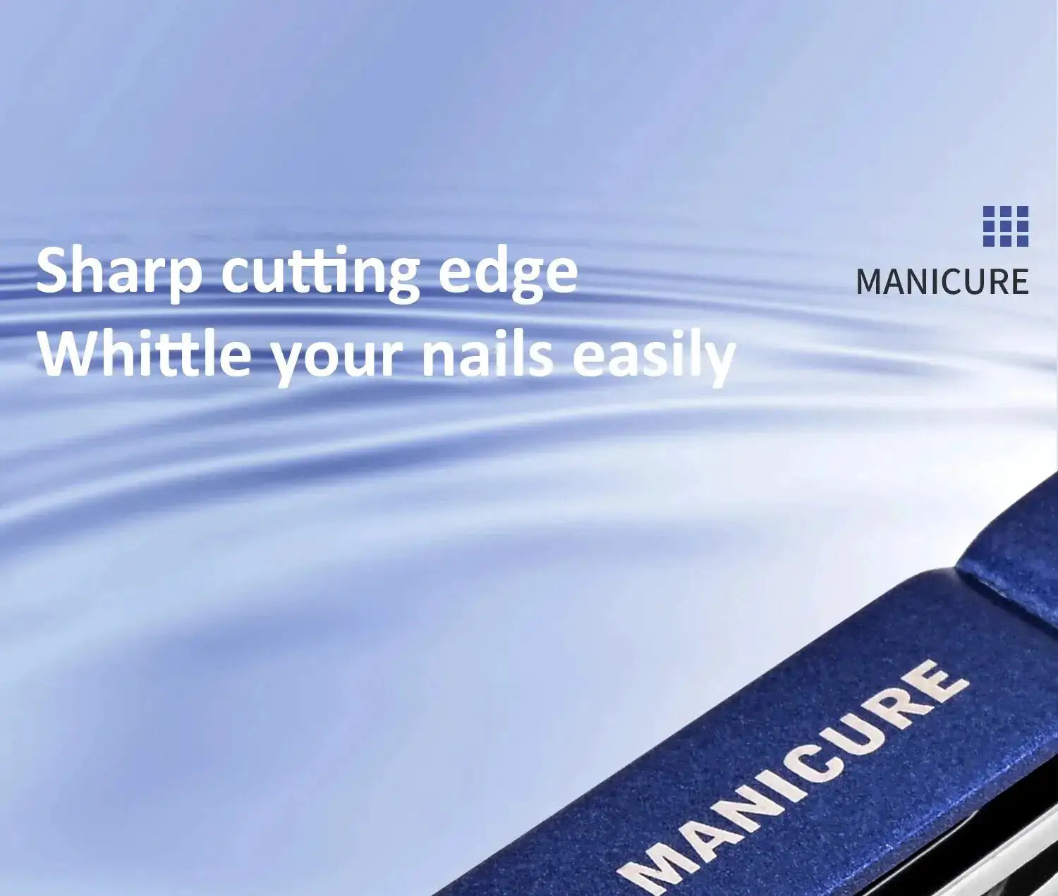 Simples Market manicure kit box with blue packaging and MANICURE label