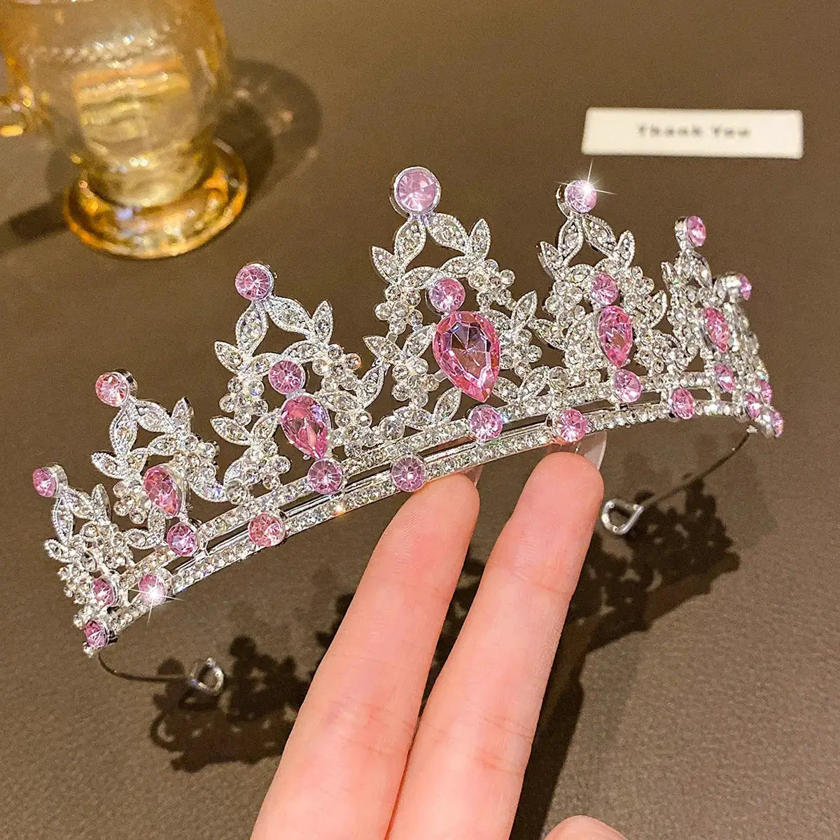 Large Crown Headband Fashion Hair Accessory For Performances And Birthdays For Adults Elegant Temperament Style