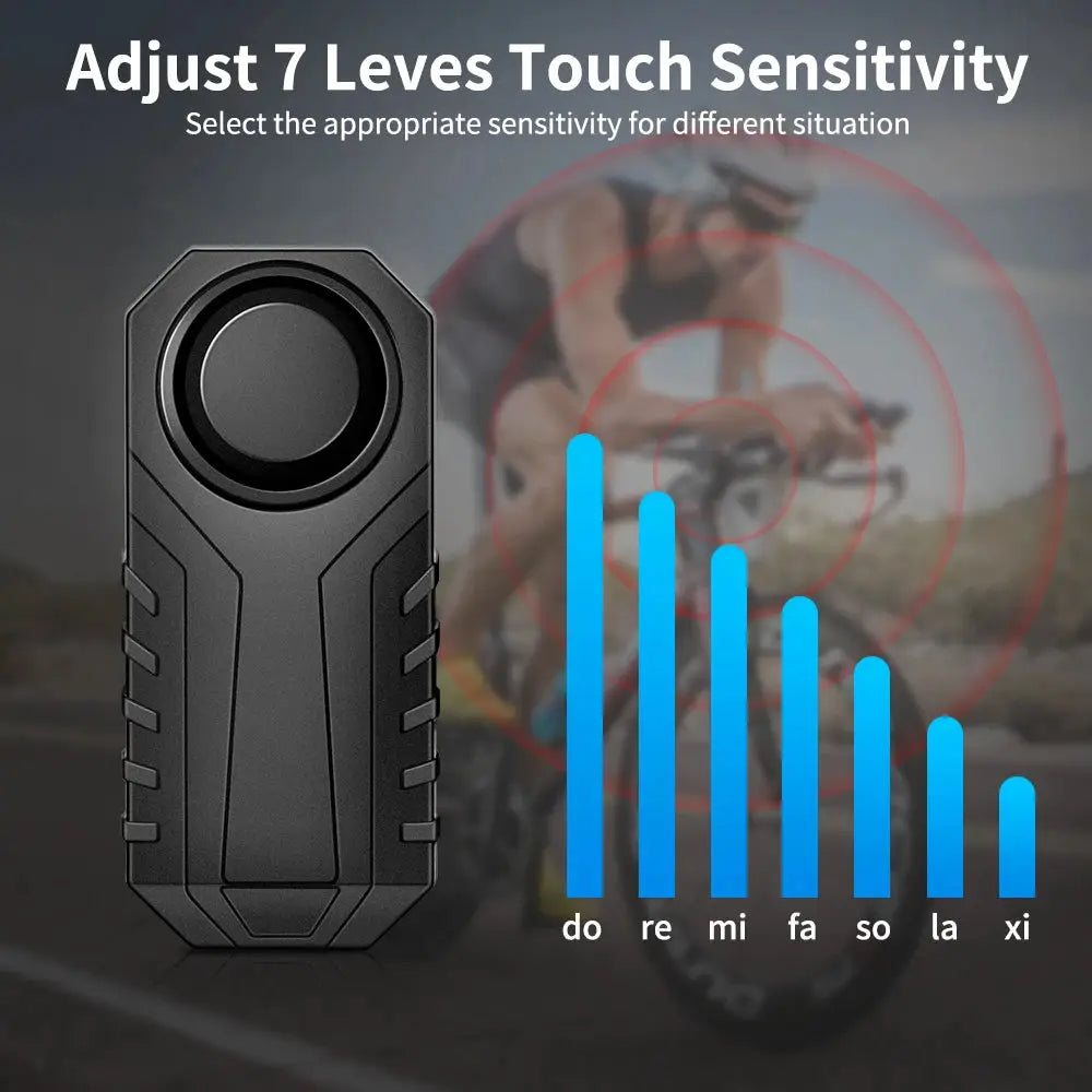 Randpow waterproof wireless anti-theft alarm remote for motorcycle/bicycle, 113dB, Simples Market