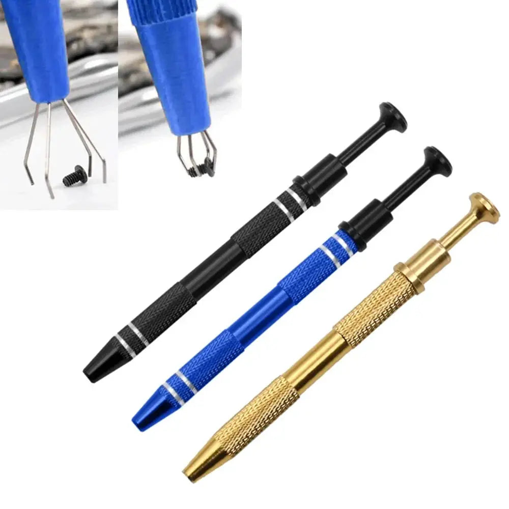 4 Claw Piercing Ball Grabber Tweezers Aluminum Alloy Mini Rhinestone Claw For Daily Maintenance Tools