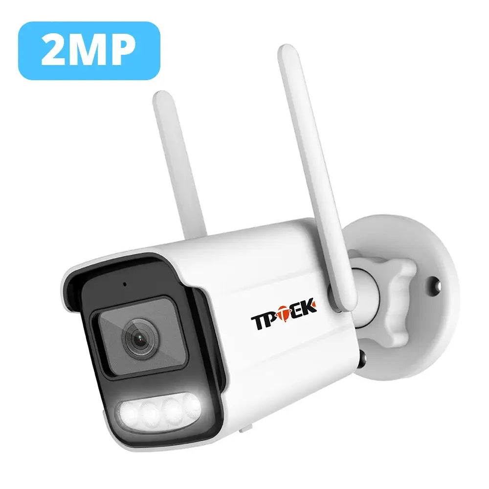 Tiptek outdoor 4K IP WiFi bullet security camera with waterproof housing and dual antennas