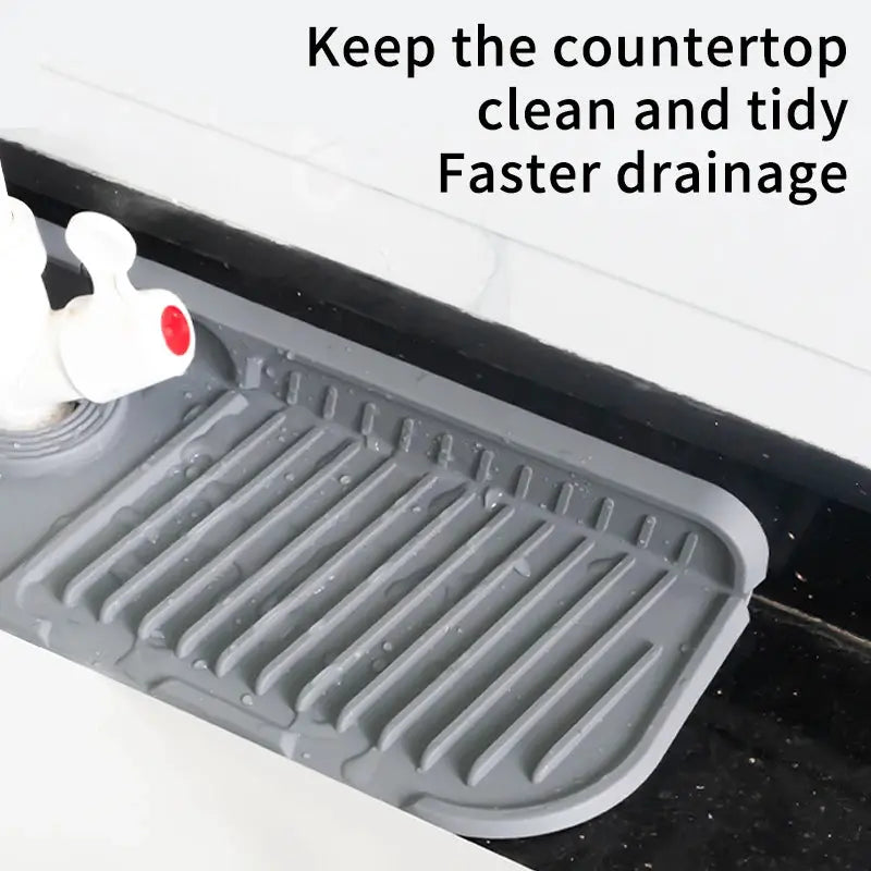 Silicone Faucet Mat Water Catcher For Kitchen Sink Splash Pad Countertop Protector Bathroom