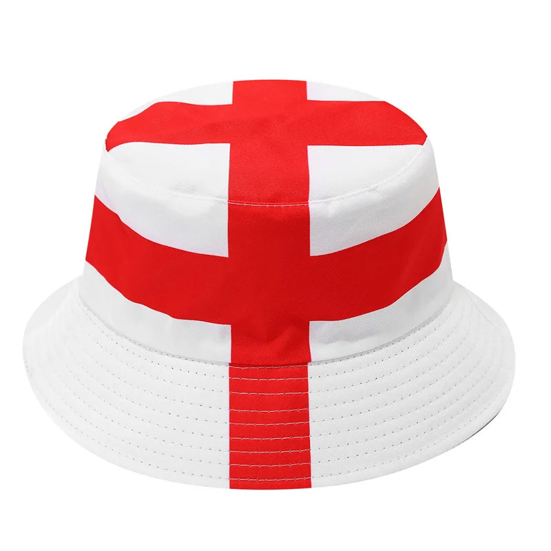 National Flags Reversible Bucket Hat For Men Women Football Fans