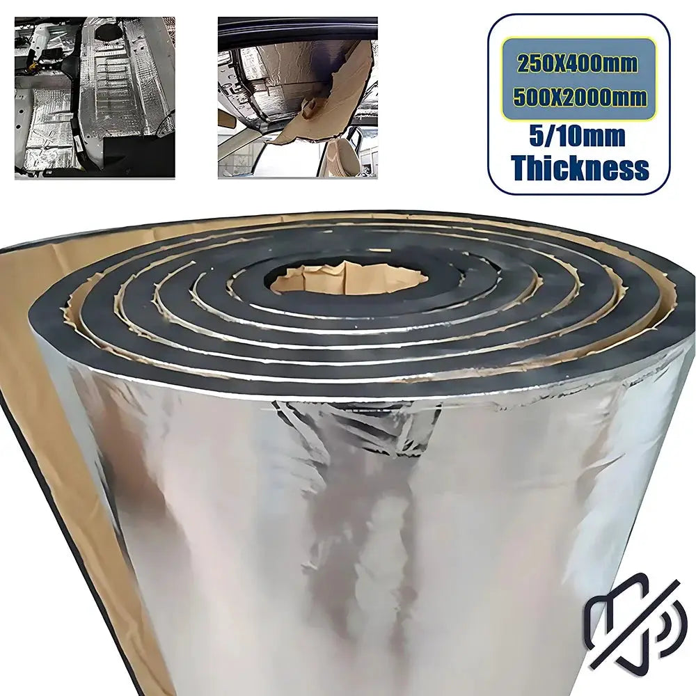 Car Sound Deadening Mat 2000x500mm and 250x400mm Closed Cell Foam Heat and Noise Insulation 5 and 10mm