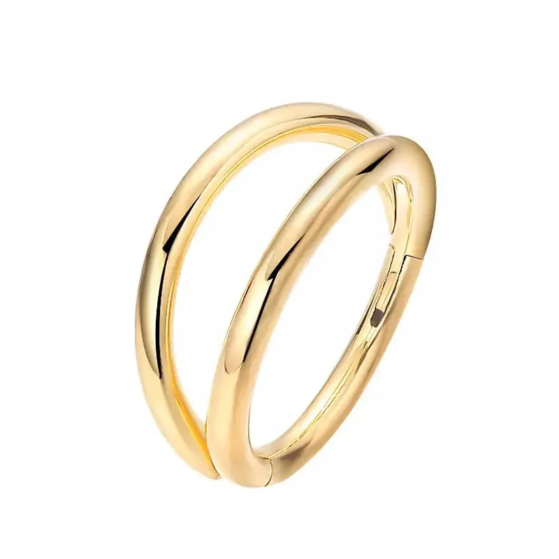 Double Septum Rings Open Nose Hoops Cartilage Hoop Earrings Nose Piercing 16G 18G 20G 6mm 8mm 10mm