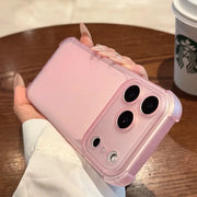 NovaGuard Cute Matte Clear Phone Case For iPhone 11 12 13 14 15 16 17 Pro Max Plus XR XS Shield Shockproof Protection