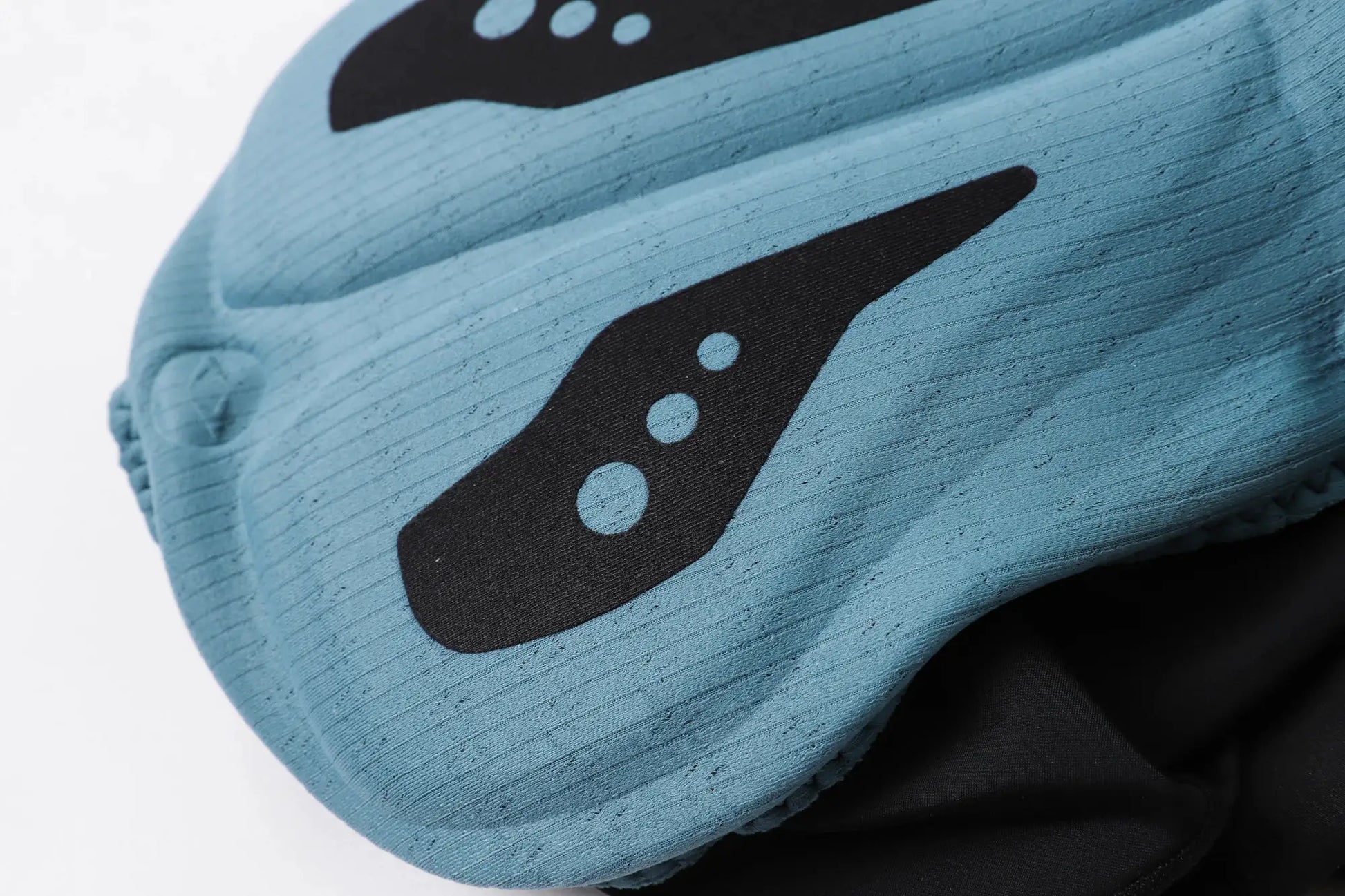 YKYWBIKE men's cycling bib shorts in blue fabric with black logo detail