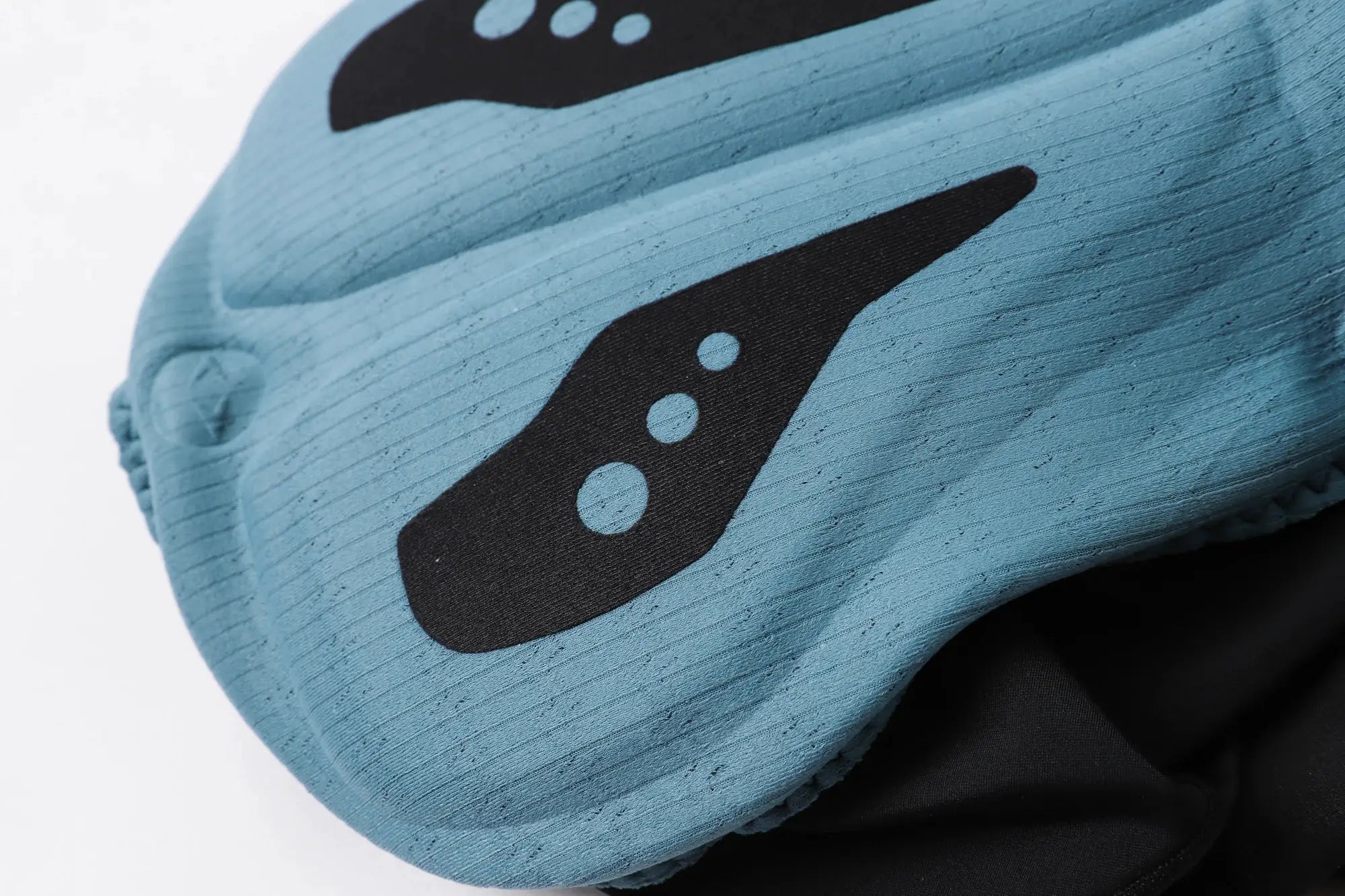 YKYWBIKE men's cycling bib shorts in blue fabric with black logo detail