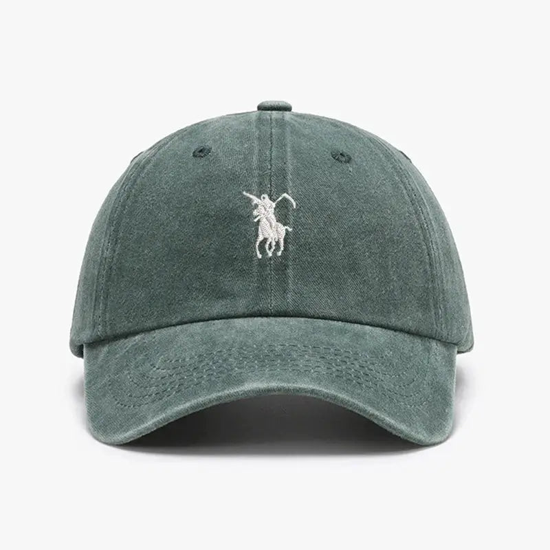 Grim Reaper Embroidered Baseball Cap For Men Women Soft Cotton Washed Adjustable Dad Hat