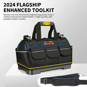 Airaj multifunctional tool bag, blue/black 1680D Oxford fabric, waterproof and wear‑resistant with multiple pockets