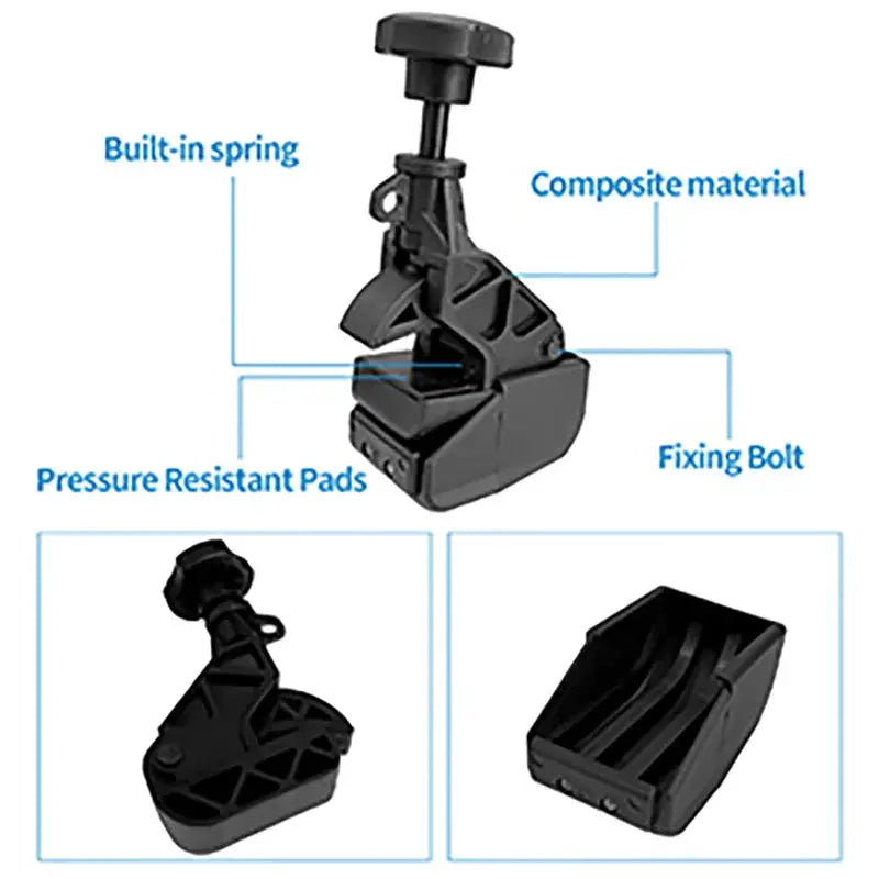 Simples Market universal car tire bead clamp tool and tray; built-in spring, composite body, pressure pads (2 pcs)