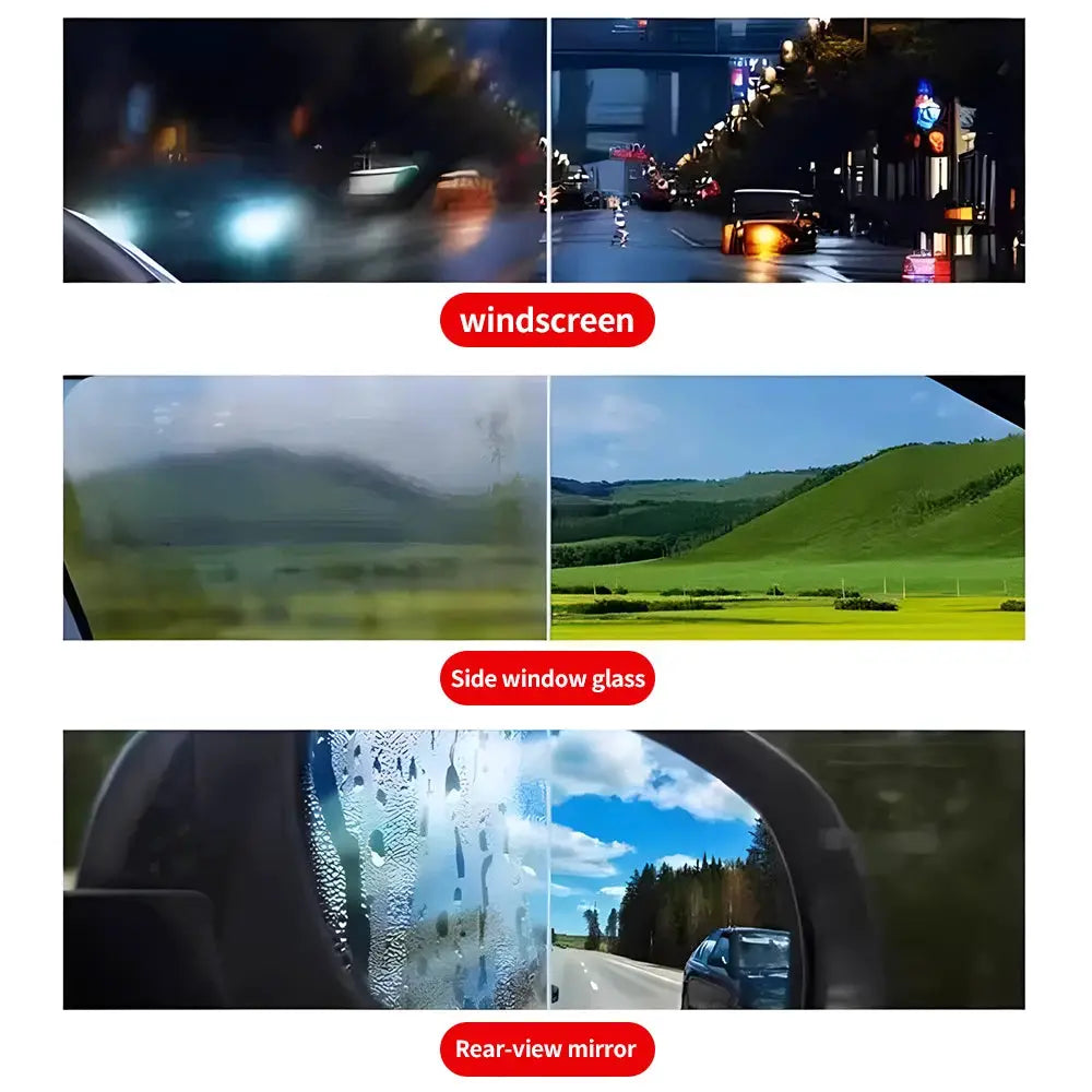 Car Glass Coating Oil Film Cleaner Brush for Rearview Mirrors Anti Fog