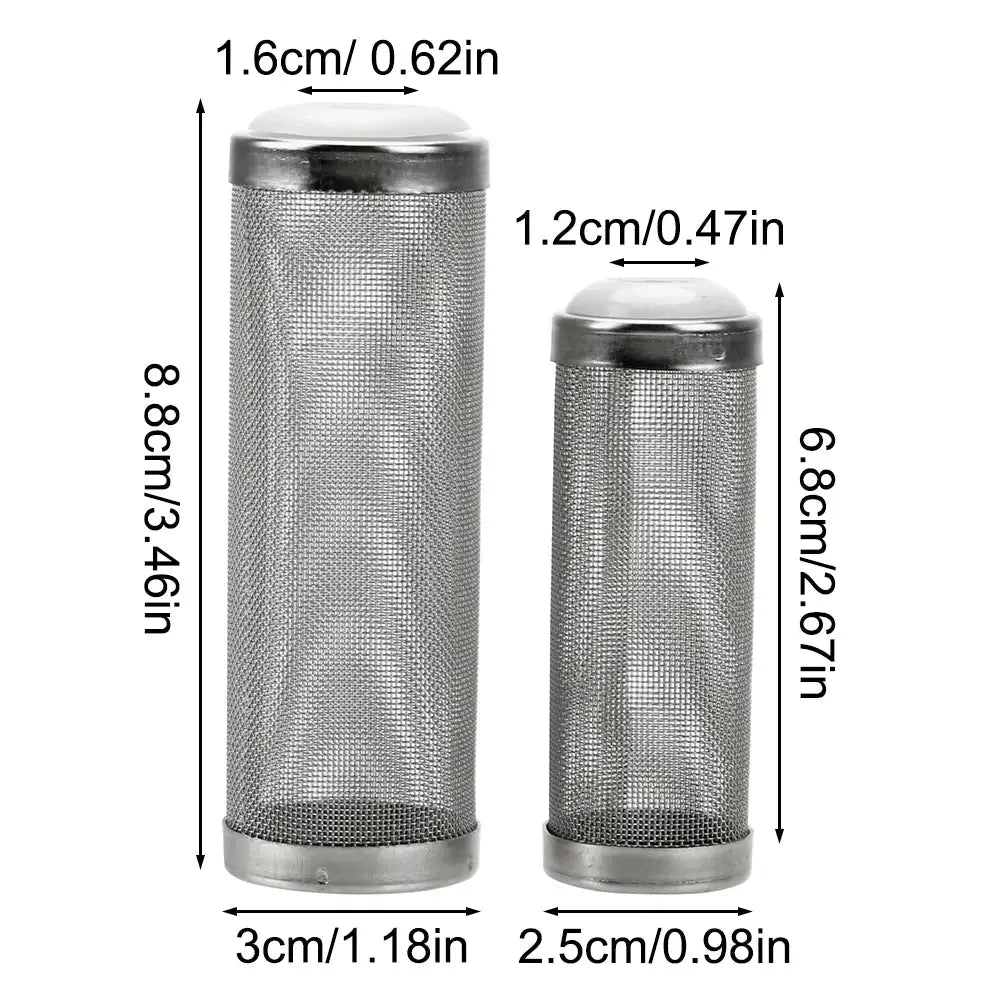Stainless Steel Water Inlet Protective Sleeve For Aquarium Filter And Water Inlet Screen Sleeve 1 Piece