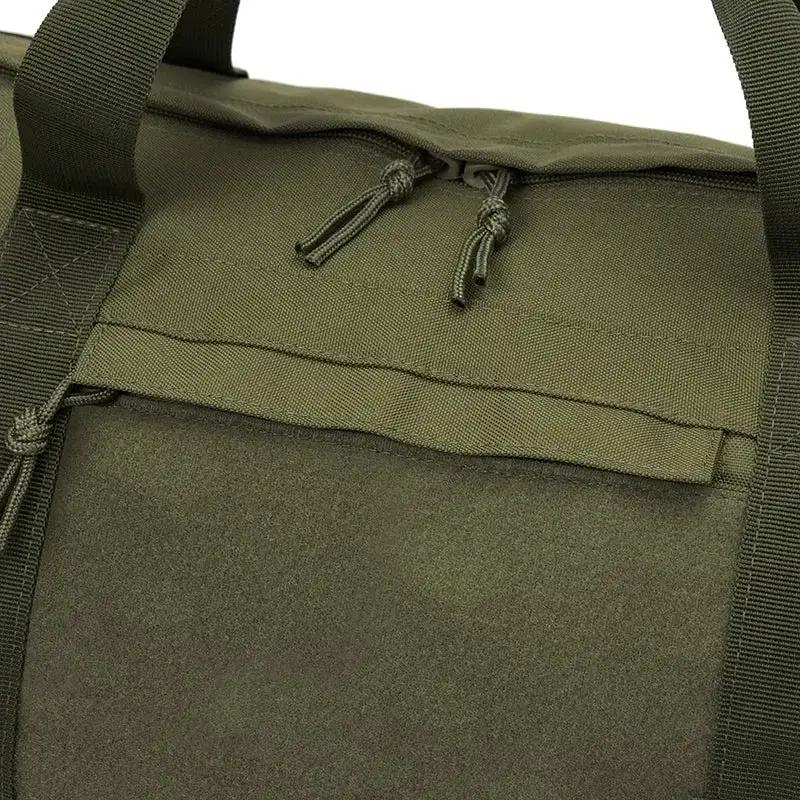 Simples Market 40L sport gym bag olive green tactical duffel with reinforced handles and dual zippers