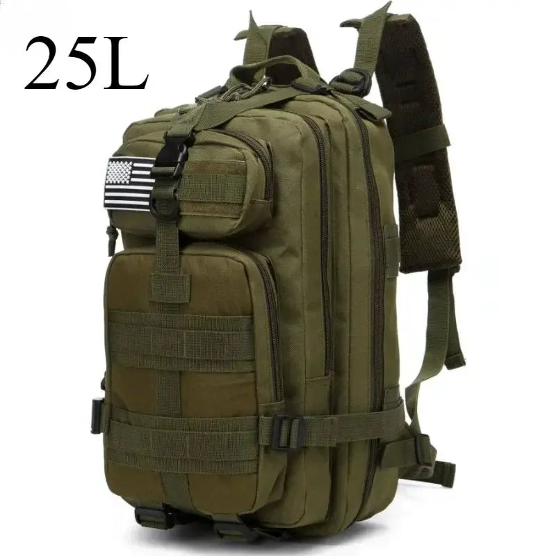 SummitGuard Tactical Backpack 25L And 50L With Ergonomic Curve Back System For Comfortable Hiking And Camping