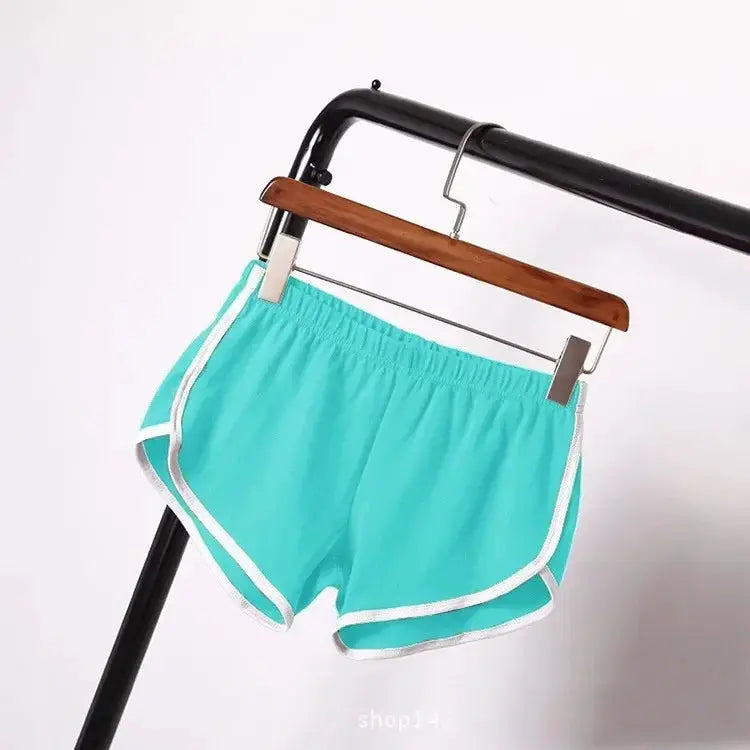 VivaFit Womens Casual Fitness Shorts Slim Fit Breathable Cotton Blend For Running Cycling And Gym