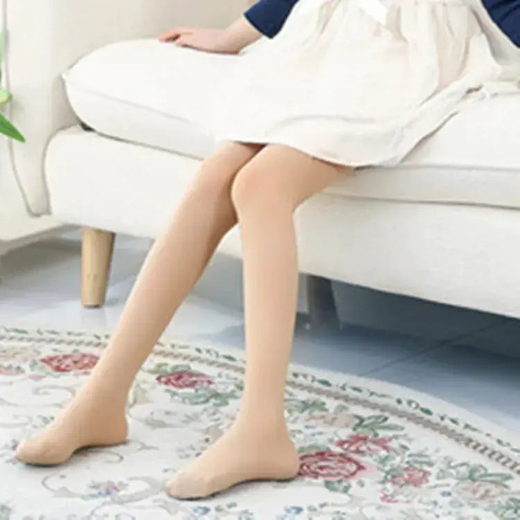 Candy Color Kids Pantyhose For Girls Ballet Dance Tights Velvet Solid White Stockings