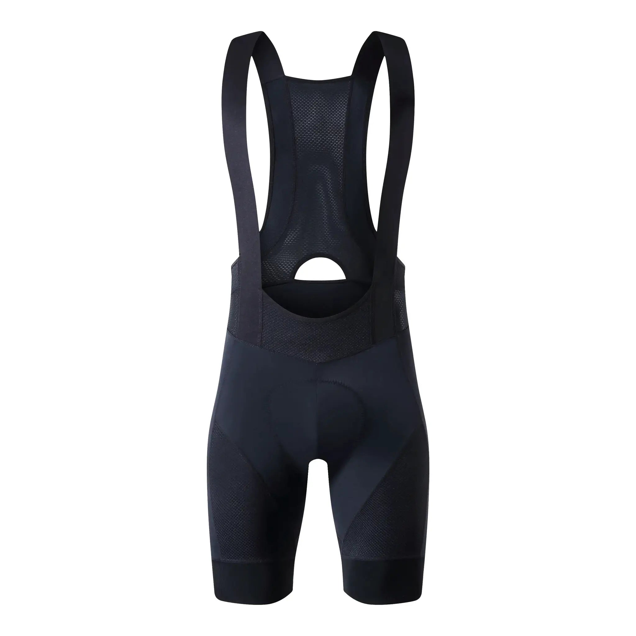 YKYWBIKE men's cycling bib shorts with sponge padding, black mesh back and shoulder straps