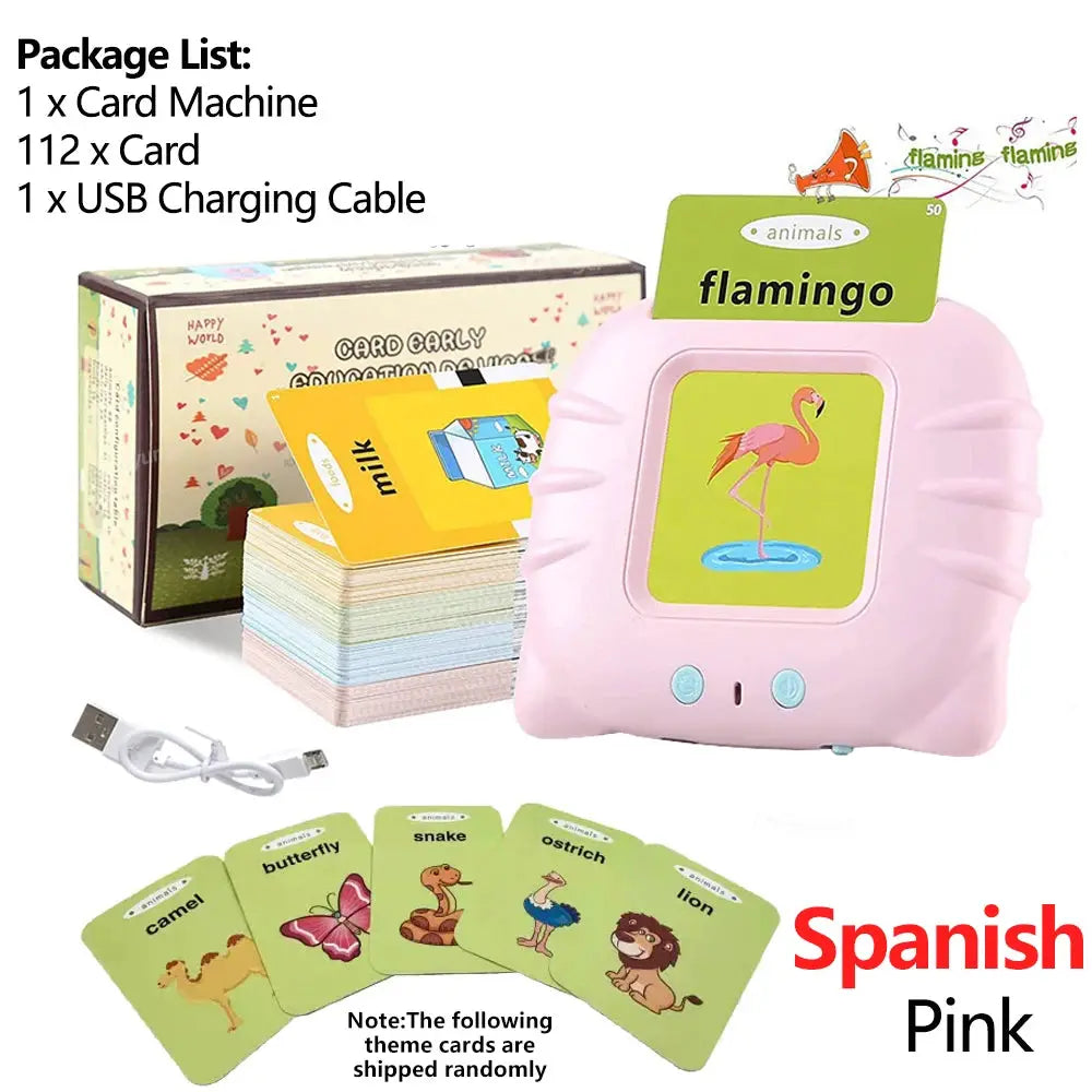 Talking Flashcards For Kids Preschool Learning Toy Engaging Electronic Audio Book Machine For Early Education Gift