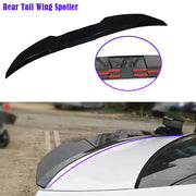 Rear spoiler wing, black, universal 3pc DIY 117–127cm for sedan by Simples Market