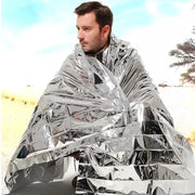 4 Piece Emergency Blankets Set For Outdoor Survival First Aid Military Rescue Kit Windproof Waterproof Foil Camping