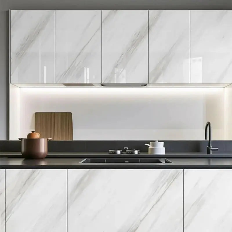 Pearlescent PVC Wallpaper Film Waterproof Self Adhesive Wall Stickers For Kitchen Wardrobe Furniture