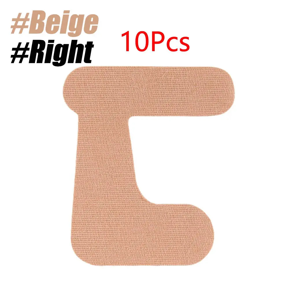 Thumb support tape patch, beige, 10 pcs, self-adhesive kinesiology finger bandages