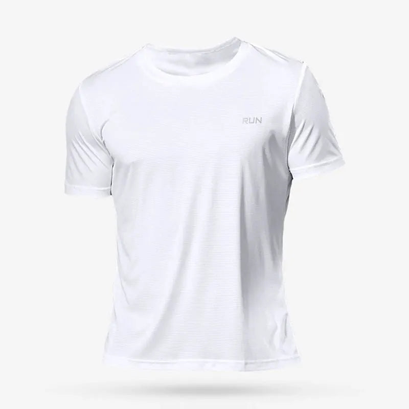 Mens Quick Dry Sport T Shirt For Running Soccer Gym Moisture Wicking Fitness Tee