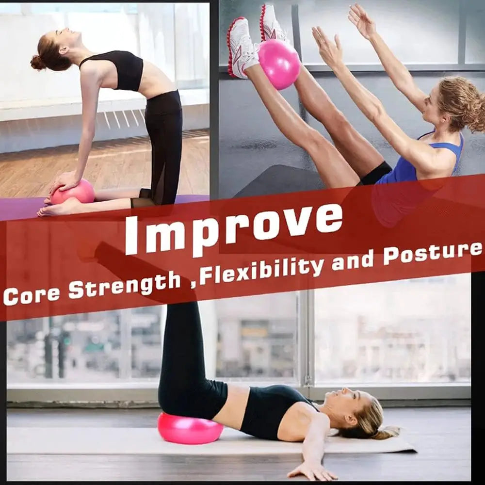 9 Inch Yoga Ball Mini Exercise Ball For Pilates Core Training Anti Burst Slip Resistant Physical Therapy