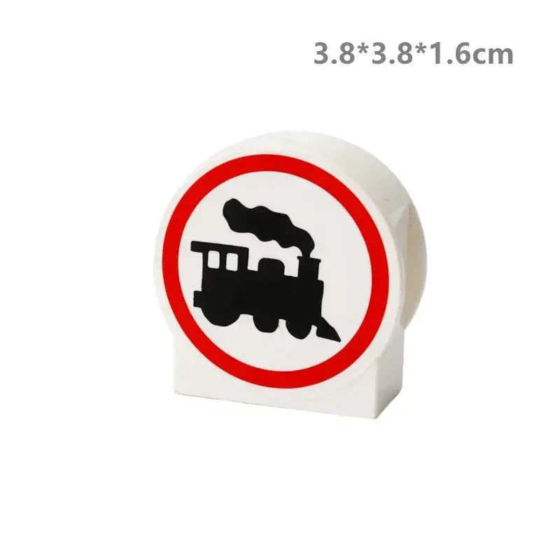 Big Building Blocks Compatible With Large Bricks Road Plates Car Parking Fuel Station Traffic Educational Toys For Kids