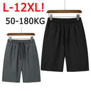 Men's plus-size breathable shorts, two-pack by Simples Market, black and gray oversize for 50–180kg