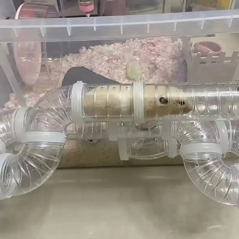 Hamster Cage Renovation External Pipeline Accessories DIY Set For Customizable Tunnel System And Small Pet Toys