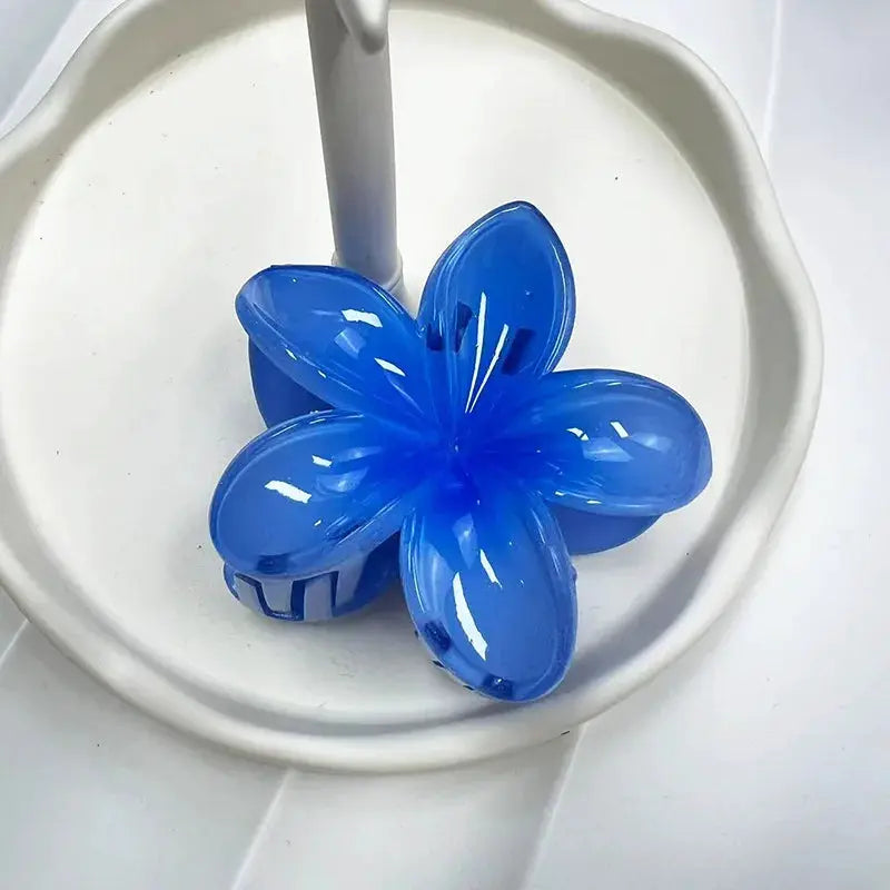 BelleBloom Large Matte Flower Claw Clip Secure All Hair Types With Durable Geometric Design