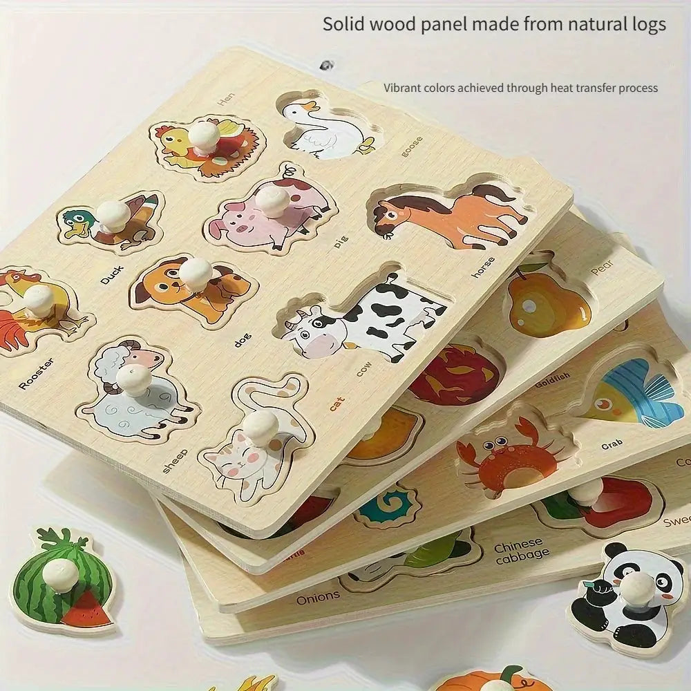 Montessori Geometry Puzzle Board for Beginners Handheld Shape Matching Educational Toy for Early Learning