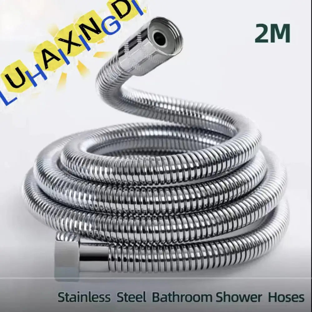 LUHAIXIONGDI Stainless Steel Shower Hose Explosion Proof Large Flow And Compression Resistant Half Inch Two Meter