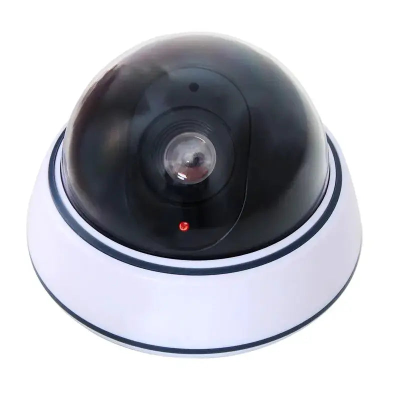 1 Piece Dummy Fake Camera With LED Red Light Battery Operated No Wiring Required Indoor Outdoor Dome Security Camera