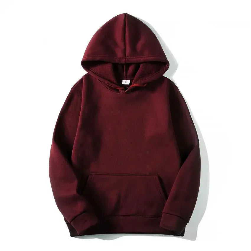 NovaWear Unisex Solid Color Hoodie Sweatshirt All Season Comfort Regular Fit Polyester Knit